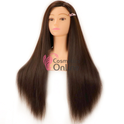Cap de practica cu bust Saten Inchis din par sintetic cu lungimea parului 70 cm CBS01